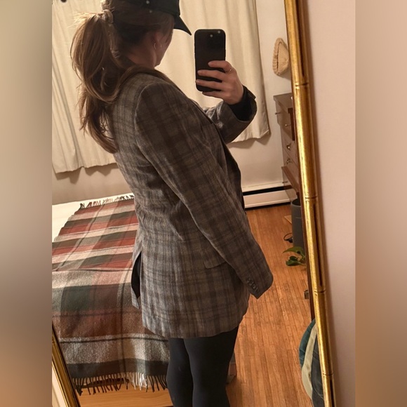 Vintage Christian Dior Monsieur 100% Virgin Wool Lined Plaid Suit Jacket - Picture 15 of 15